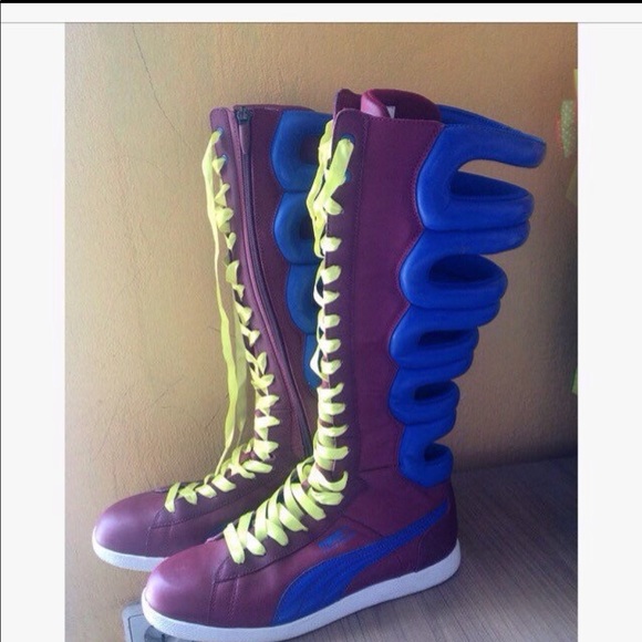 puma knee high sneakers